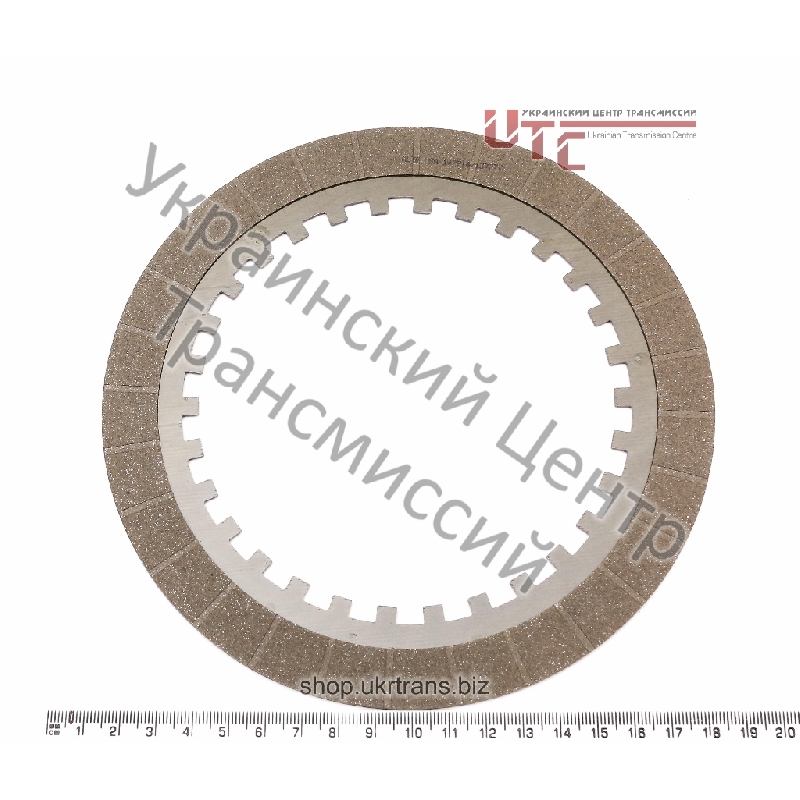 Фрикционный диск гидротрансформатора, квадратный зуб, для высоких нагрузок (2,69мм / 119,58мм / 176,02мм / 30 зубьев), 98 год и выше