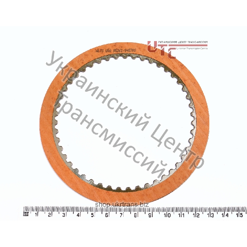 Фрикционнный диск прямого хода (графитовый, для высоких нагрузок) (2,2 мм / 101,8 мм / 124,1 мм / 47 зубьев), 78 год и выше