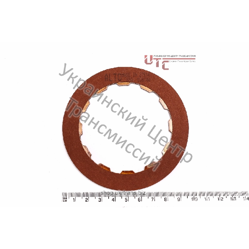 Фрикционный диск сцепление 3й передачи, гладкий (2,5мм / 67,67мм / 98,35мм / 12 зубьев), 90-97 гг